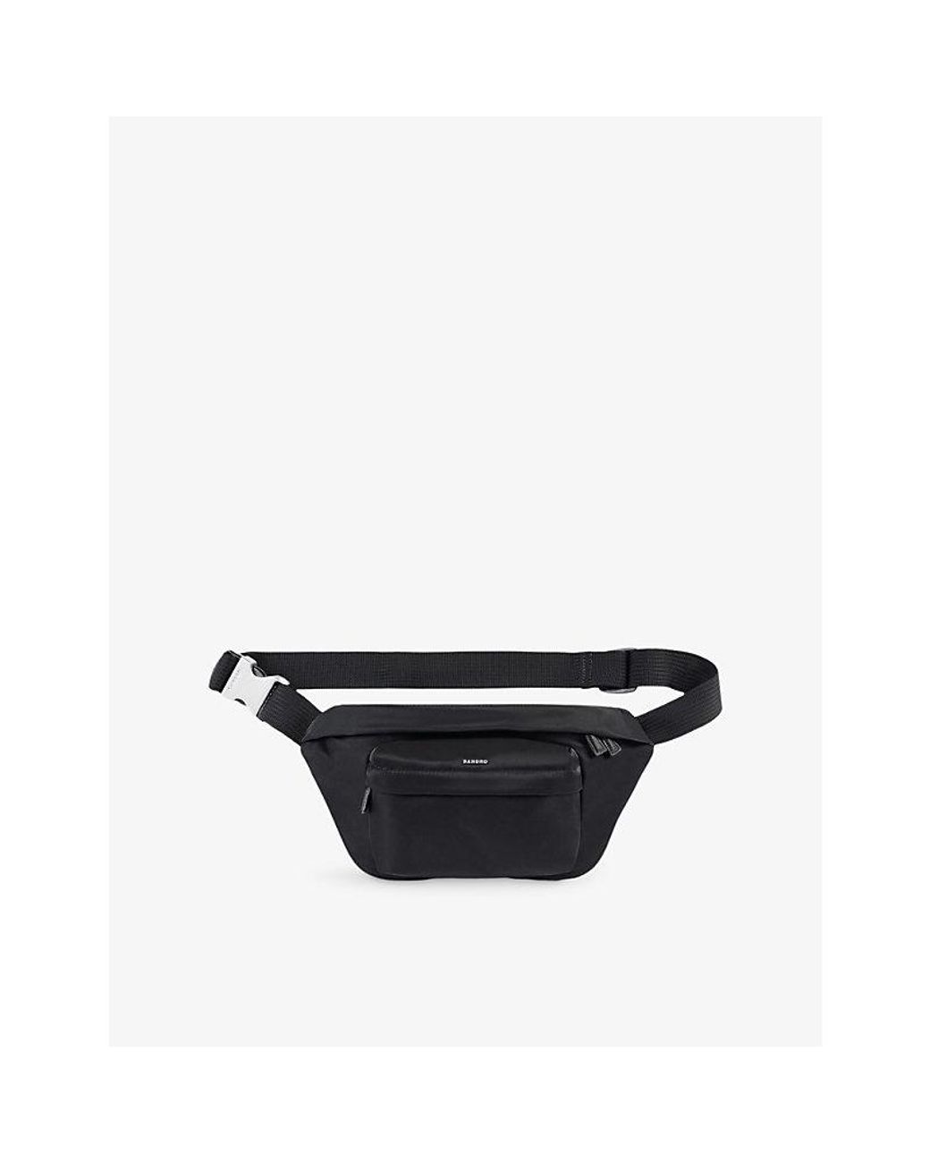 Sandro Branded Shell Belt Bag in Black for Men | Lyst
