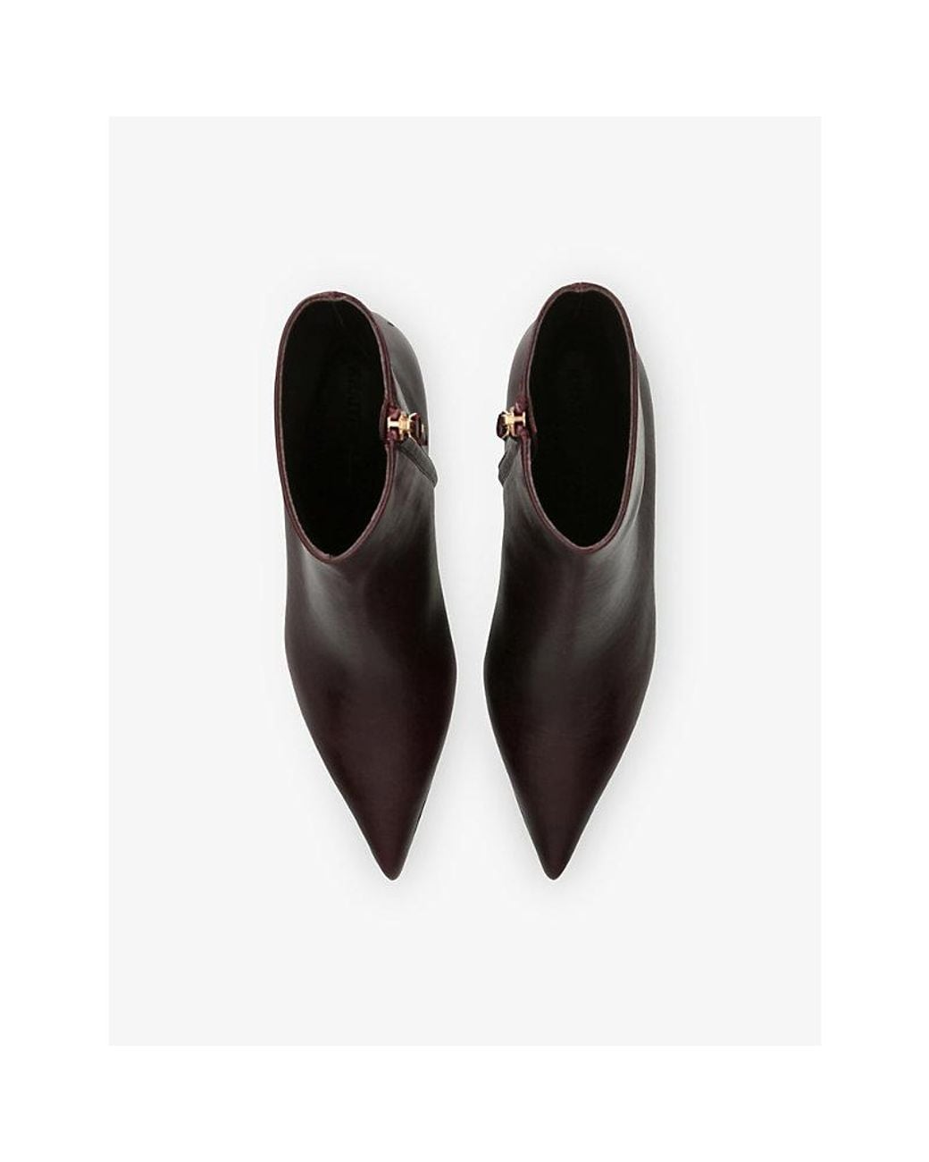 Khaite Brown Bella 55 Leather Heeled Ankle Boots
