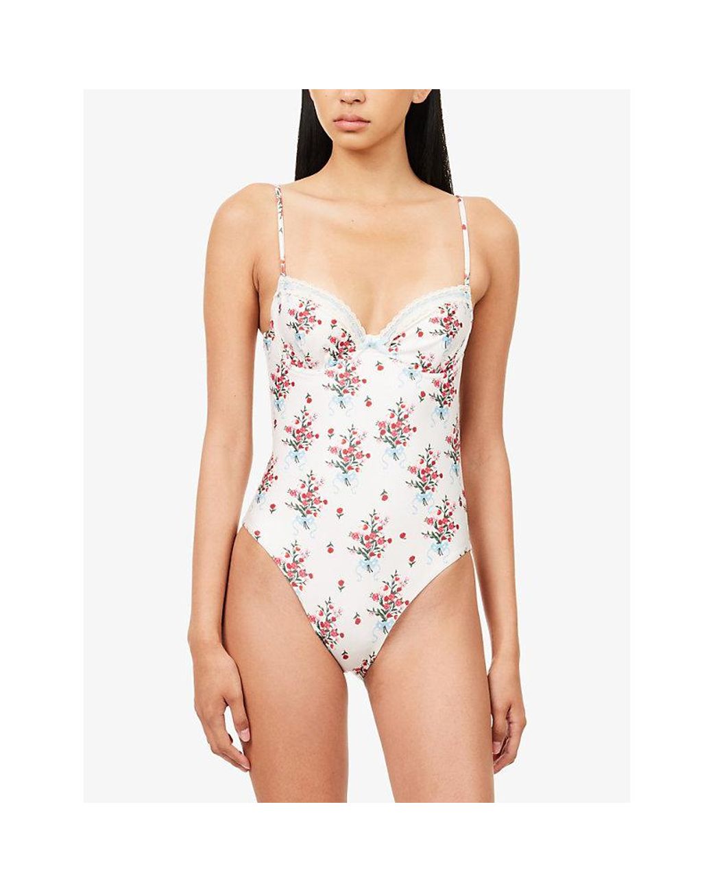 Agua Bendita White Petra Cherish Swimsuit