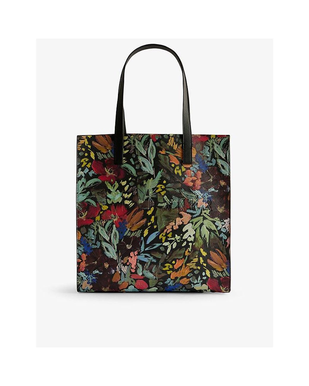 Ted Baker Beikon Large Painted-Meadow Faux-Leather Tote Bag in