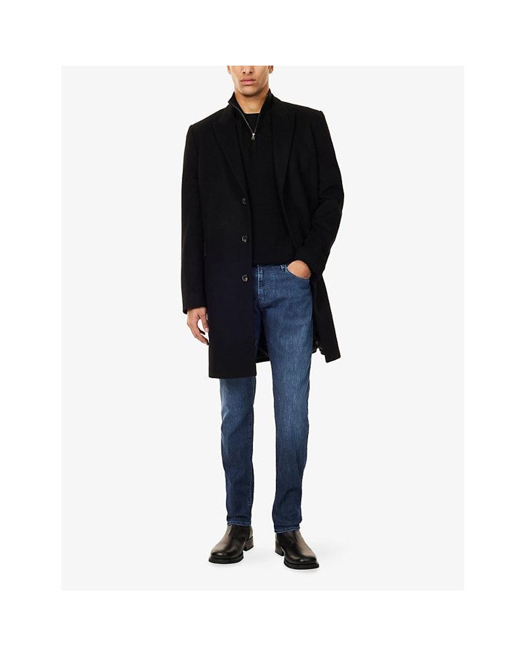 Emporio Armani Blue J06 Slim-Fit Denim Jeans for men