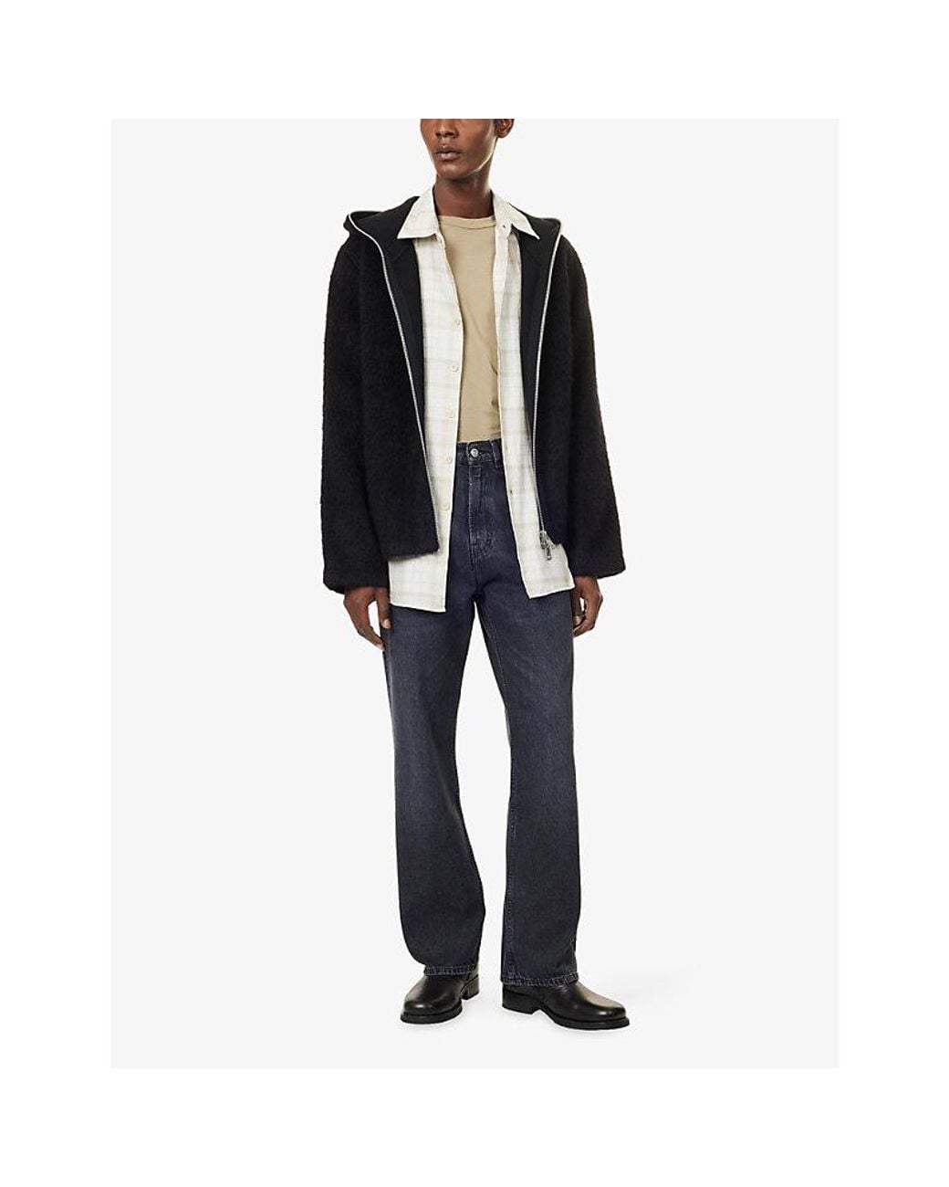 Our Legacy Blue Third Cut Straight-Leg Denim Jeans for men