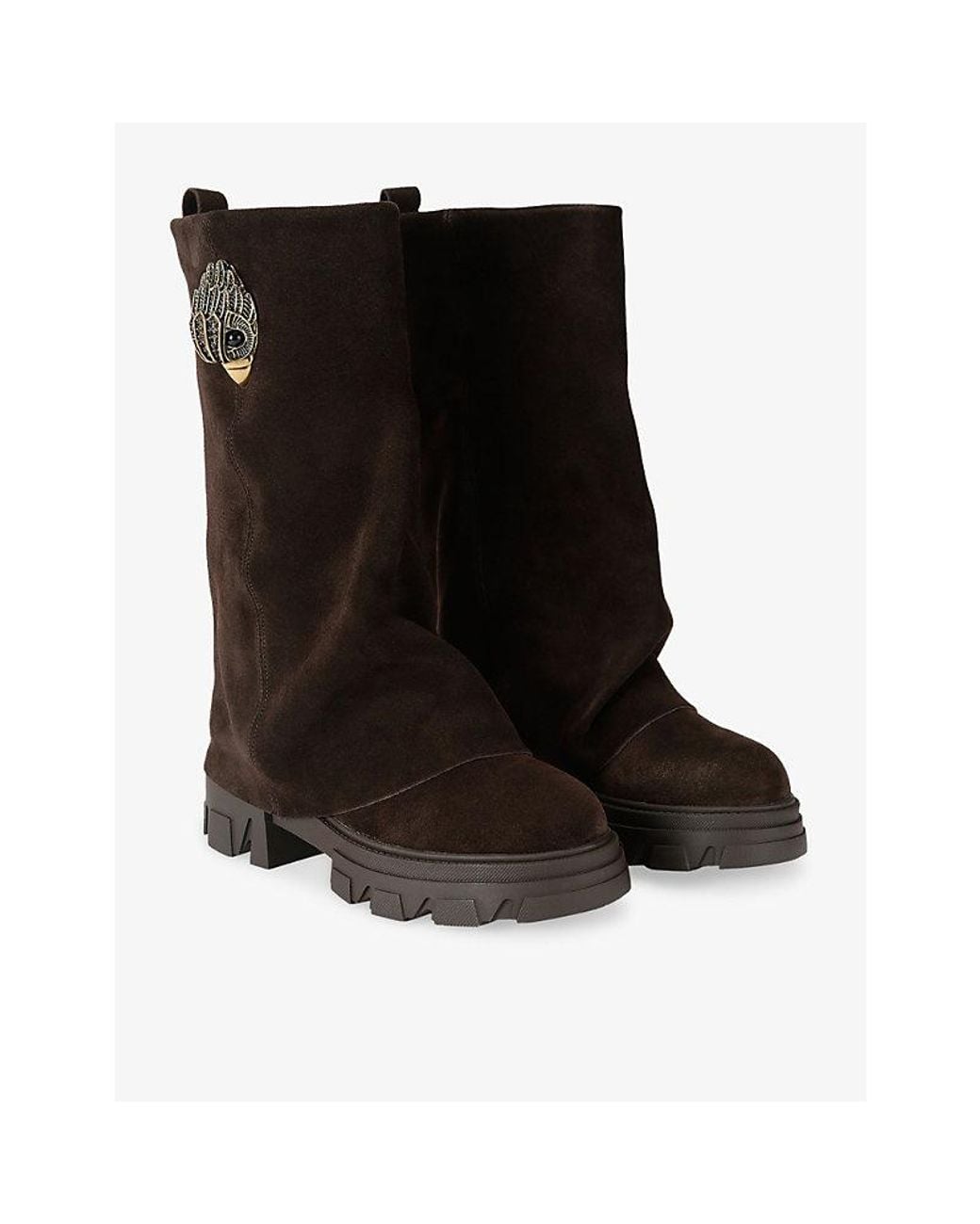 Kurt Geiger Brown Stomp Suede Boots