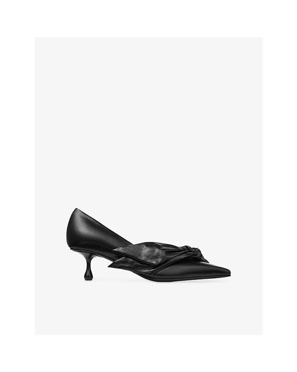 Jimmy Choo Black Issy 50 Leather Pumps