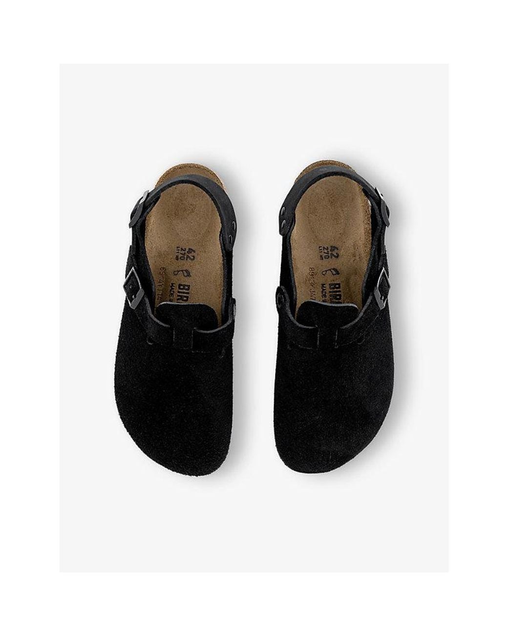 Birkenstock Black Tokio Sling-Back Suede Clogs for men