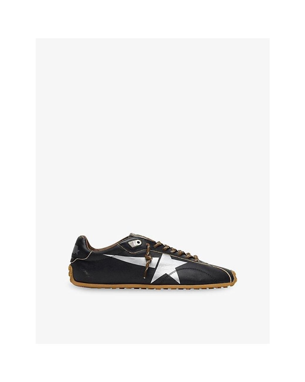Golden Goose Deluxe Brand Black Marathon Speed 55381 Leather Trainers for men