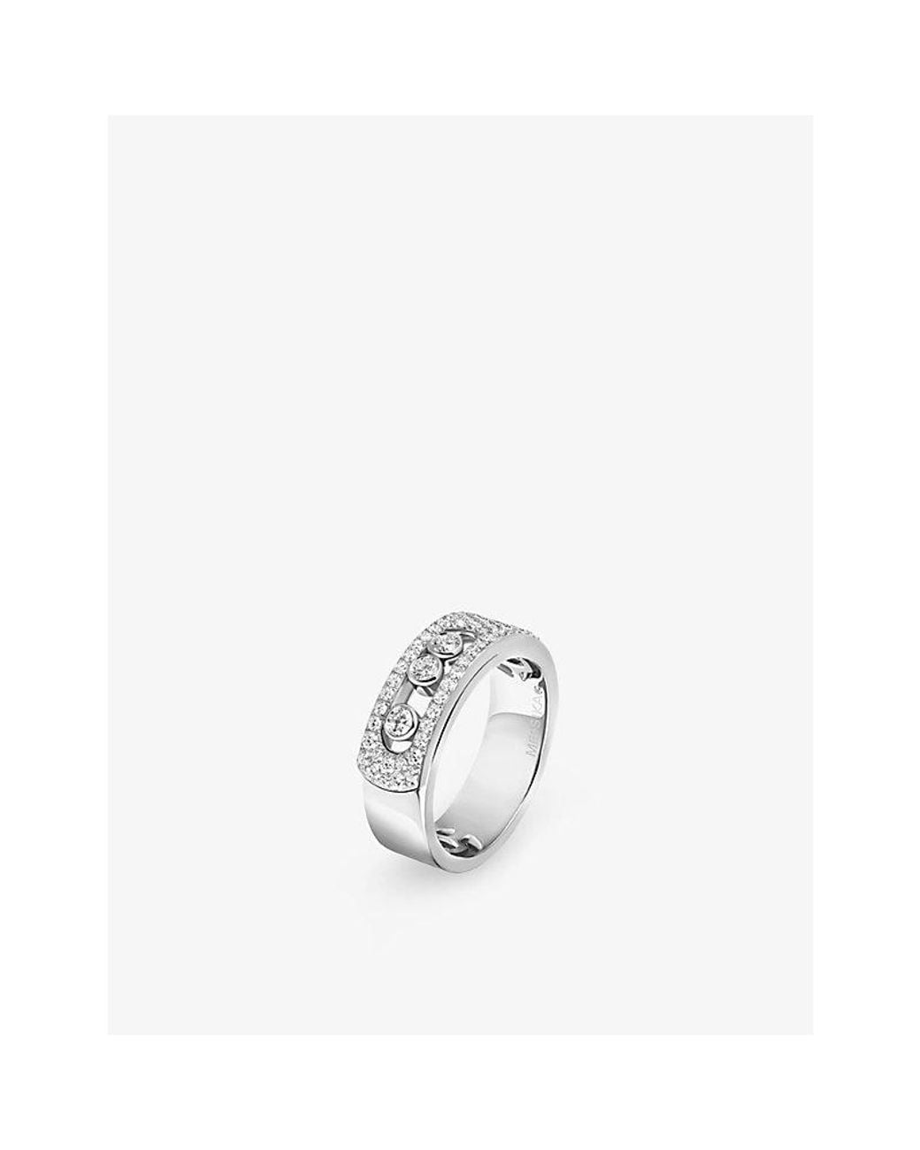 Messika White Move Noa Pavé 18Ct And 0.46Ct Diamond Ring