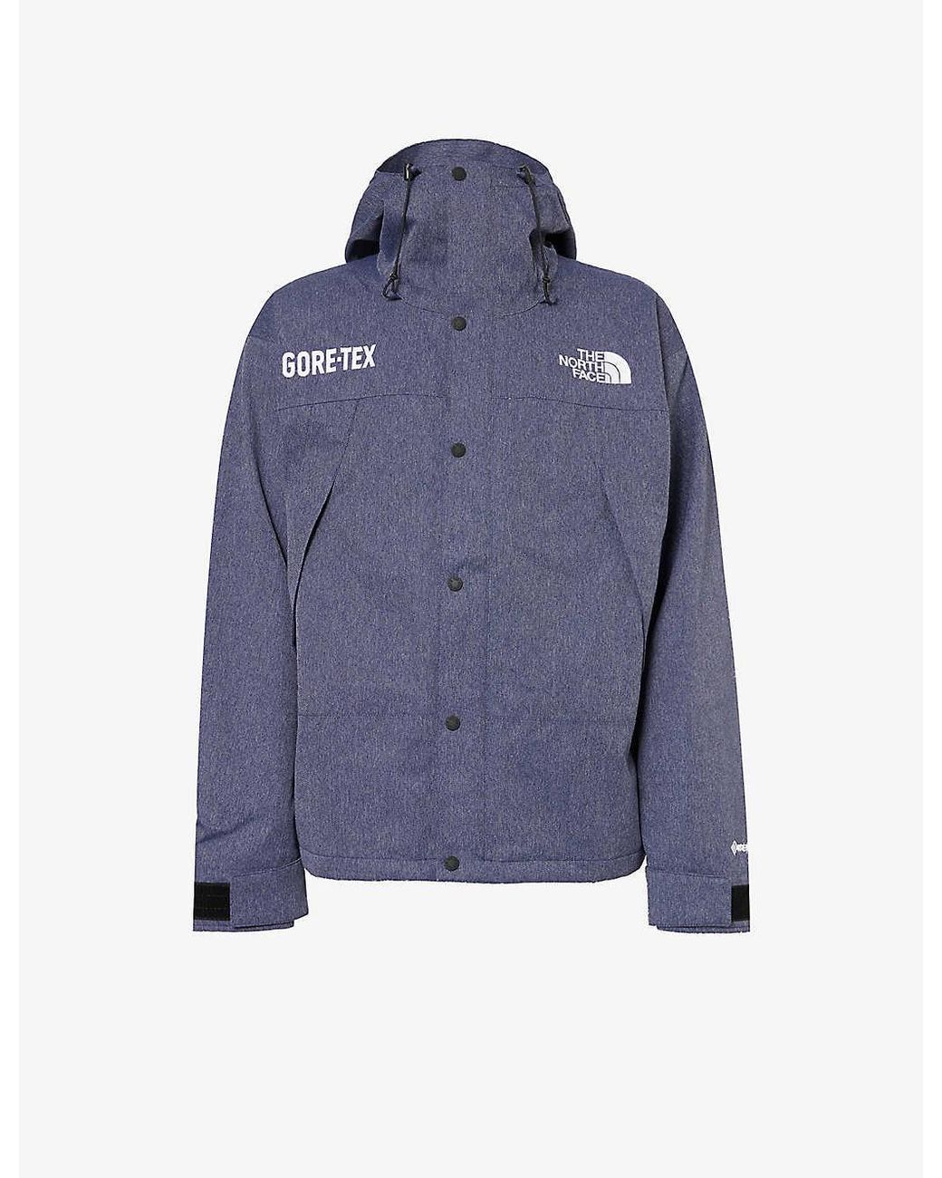 The North Face Gtx Mountain Logo-print Shell Jacket in Blue for