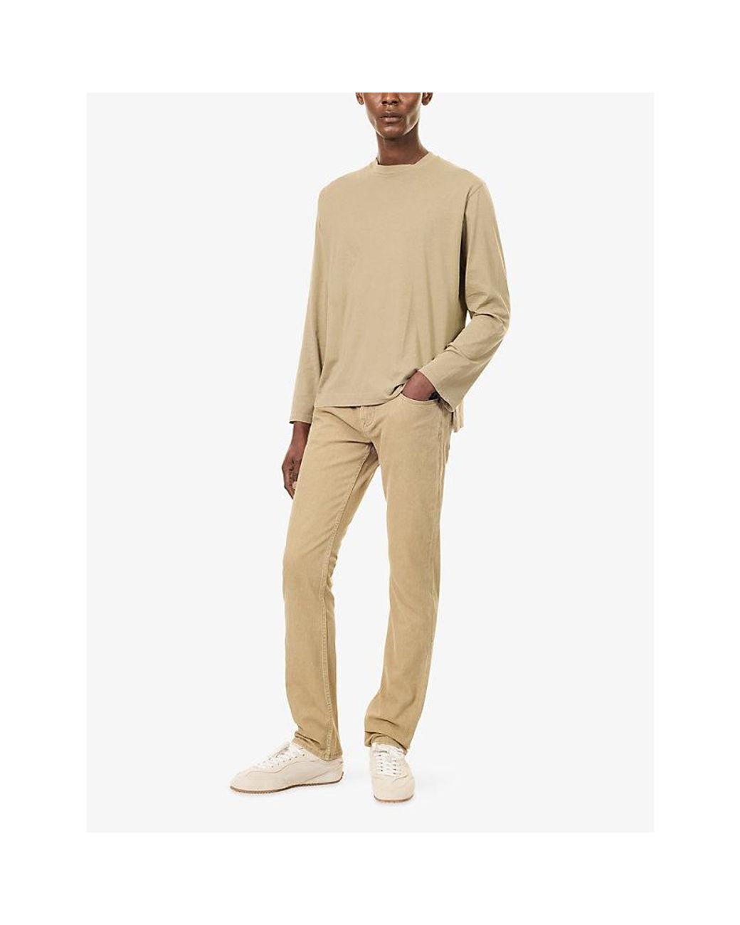 7 For All Mankind Natural Straight-Leg Mid-Rise Denim Jeans for men