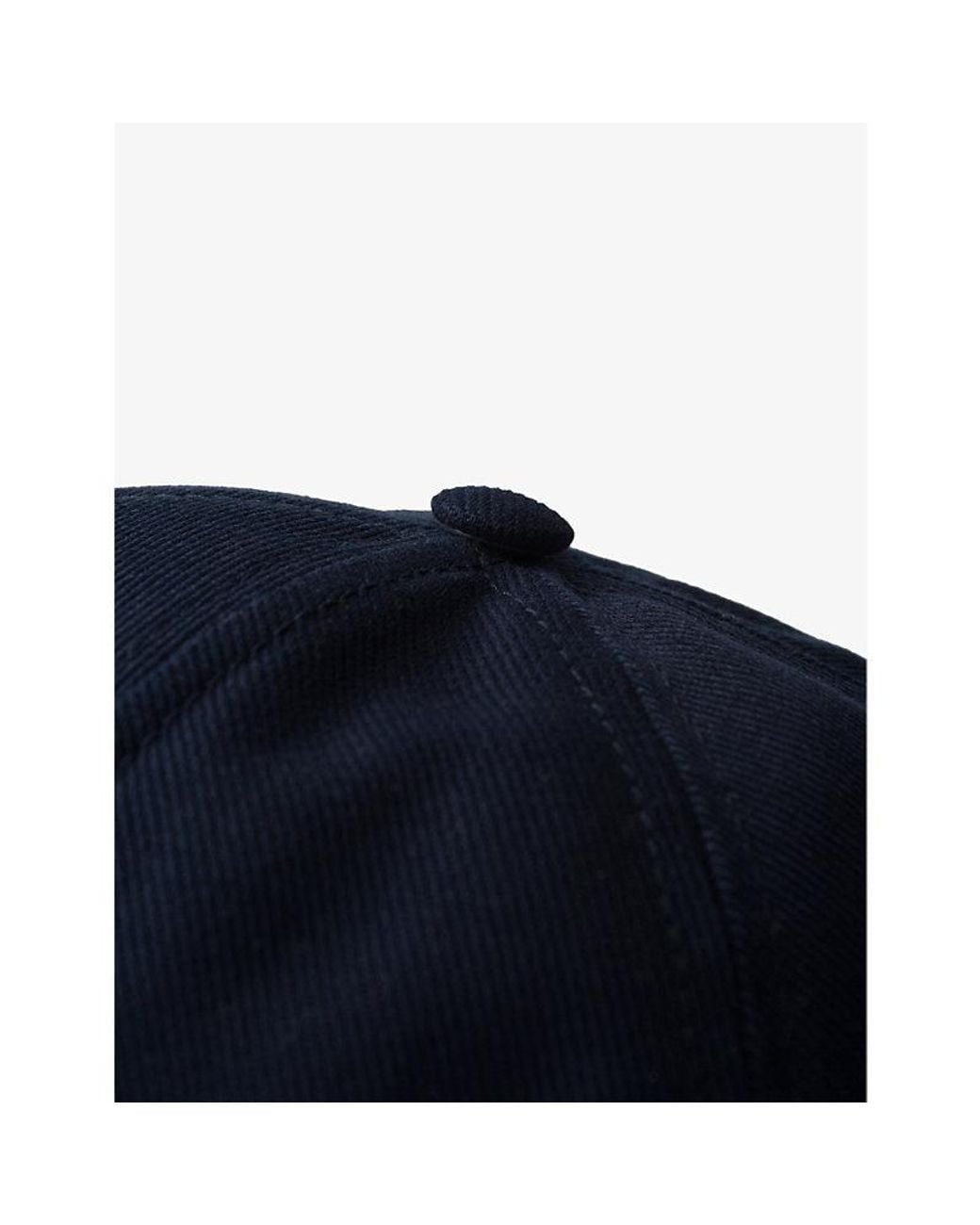Prada Blue Logo-Embroidered Adjustable Woven Baseball Cap for men
