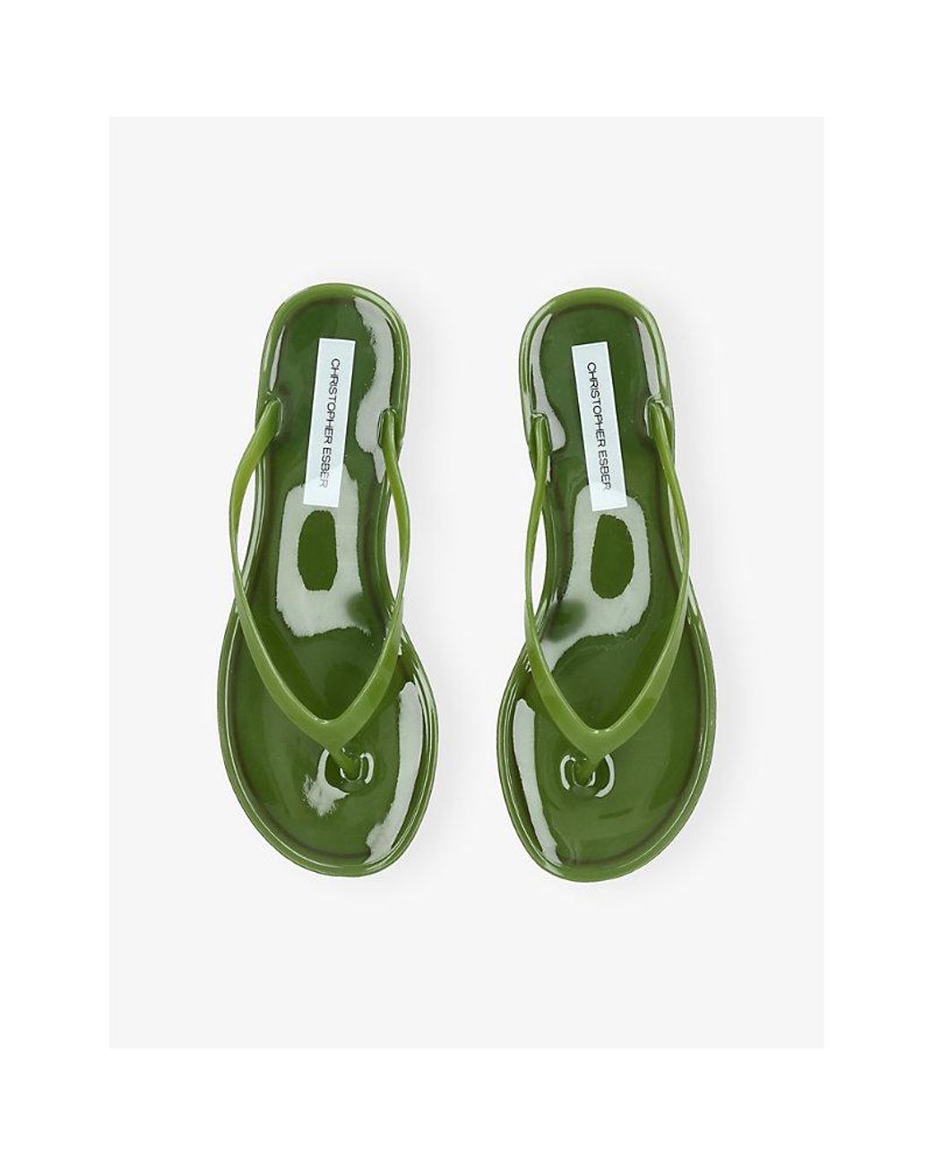 Christopher Esber Green Jo Pvc Flip Flops