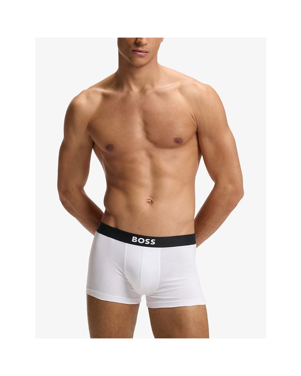 Boss Black Branded Woven Trainers for men