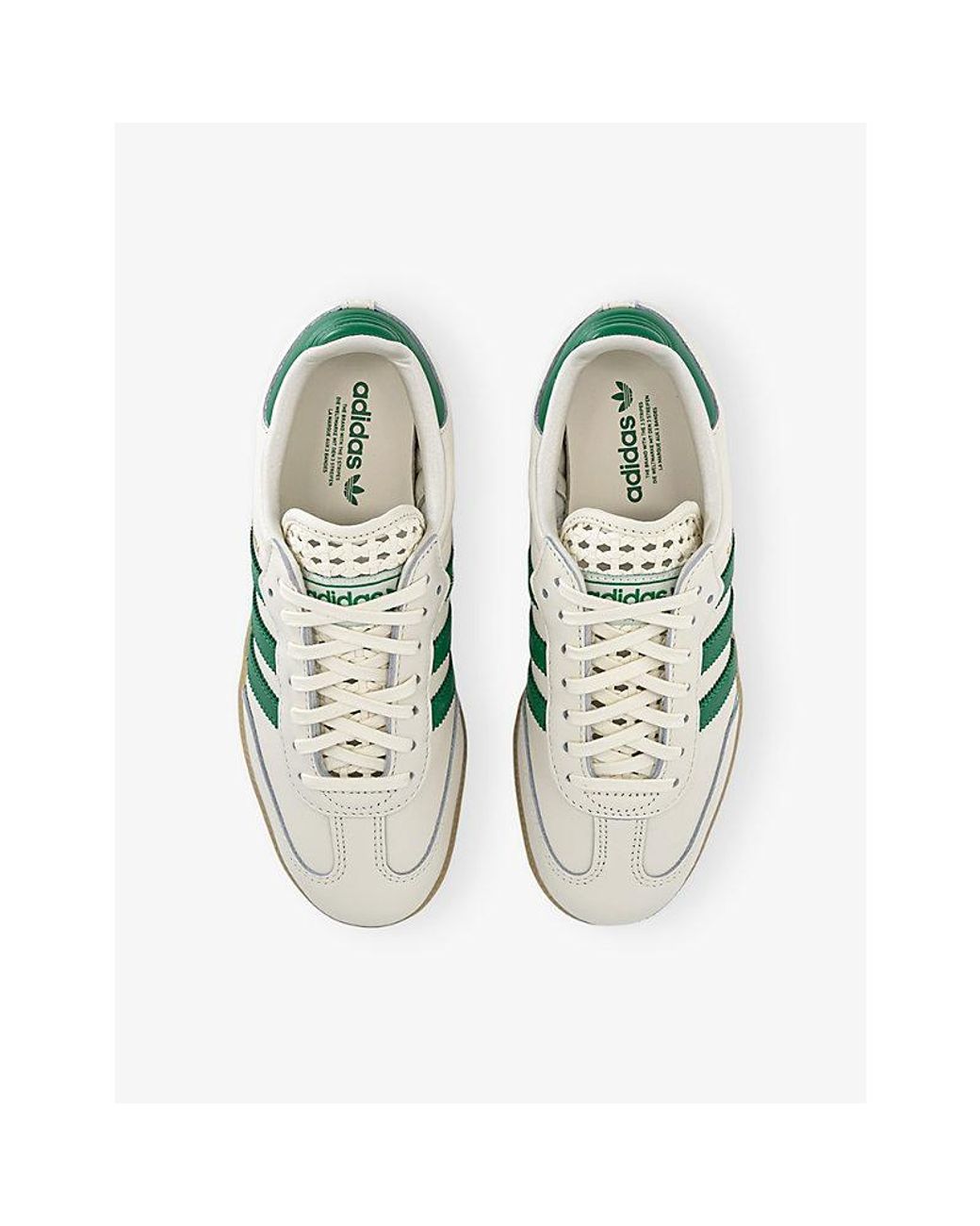 Adidas Green Samba Og Leather Trainers
