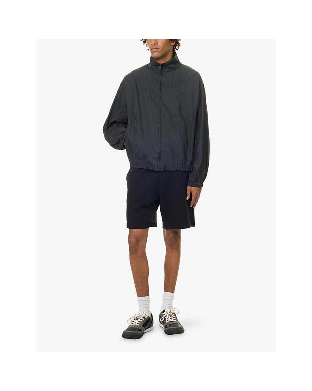 Givenchy Black Logo-Embroidered Cotton-Blend Jacket for men