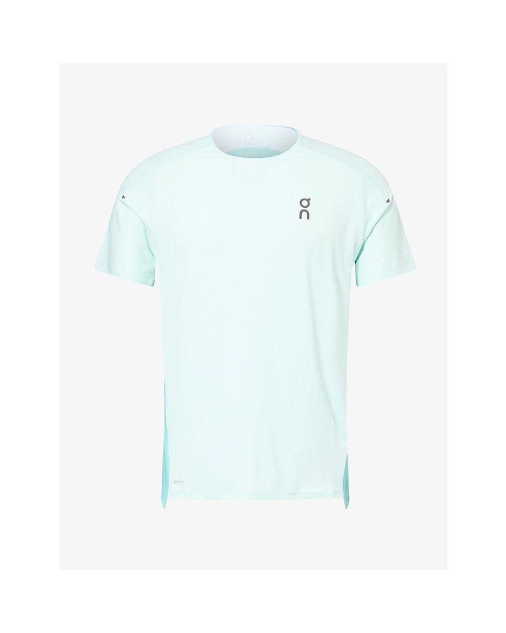 On Shoes Blue Performance Logo Stretch-Jersey T-Shirt for men