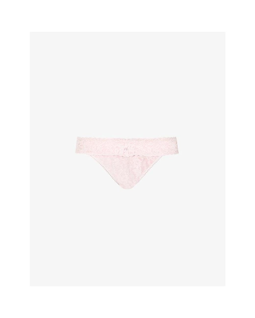 Hanky Panky Pink Signature Original-Rise Stretch-Jersey Thong