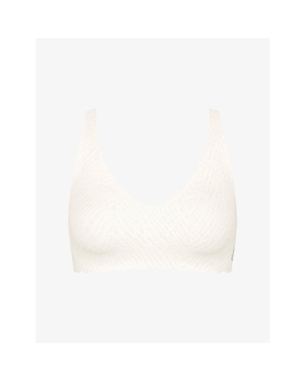 Sloggi White Zero Feel Stretch-Woven Bralette