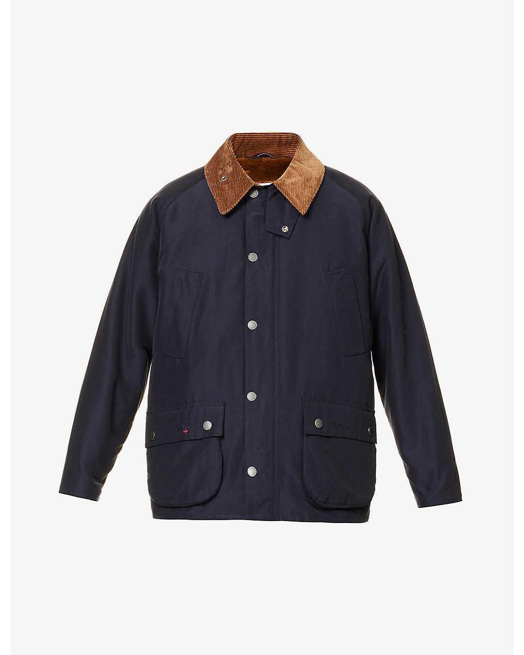 Barbour X Noah Bedale Brand-embroidered Relaxed-fit Cotton-blend Jacket ...