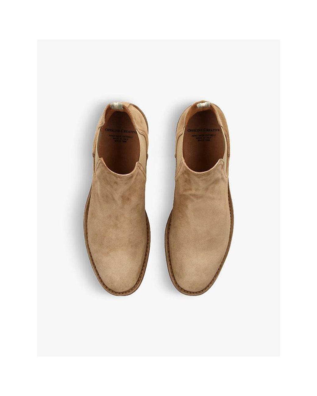 Officine Creative Kent Suede Chelsea Boots in Brown for Men | Lyst