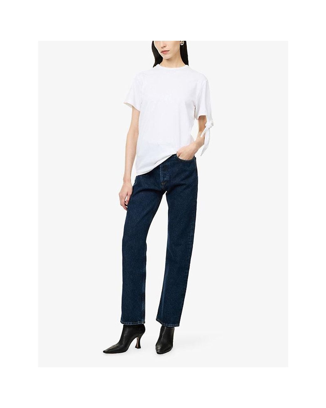 Agolde Blue 90's Pinch-Waist Denim Jeans