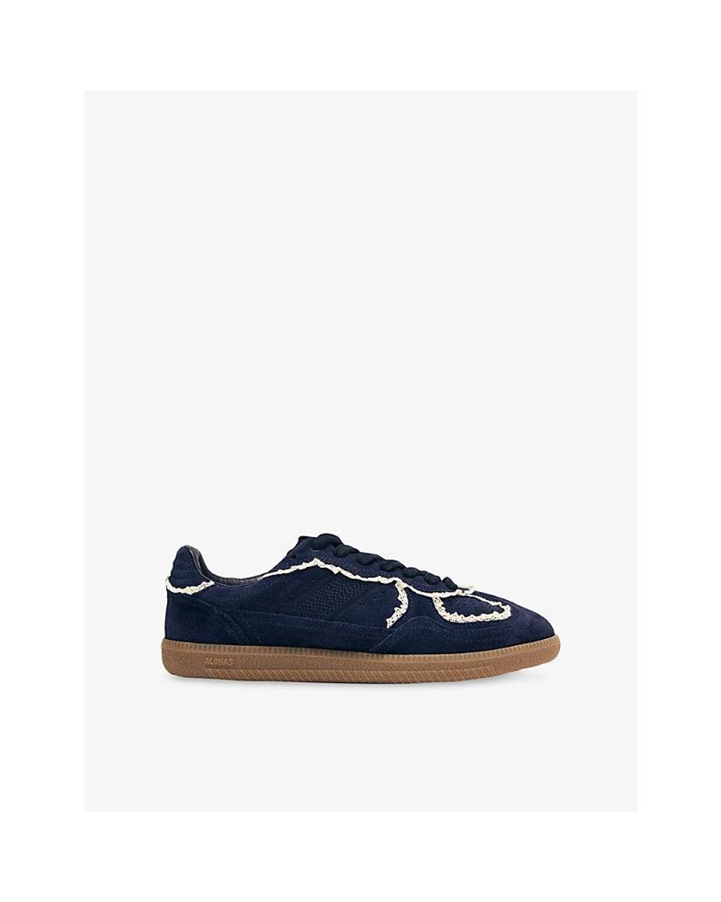 Alohas Blue Tb490 Crochet Suede Trainers