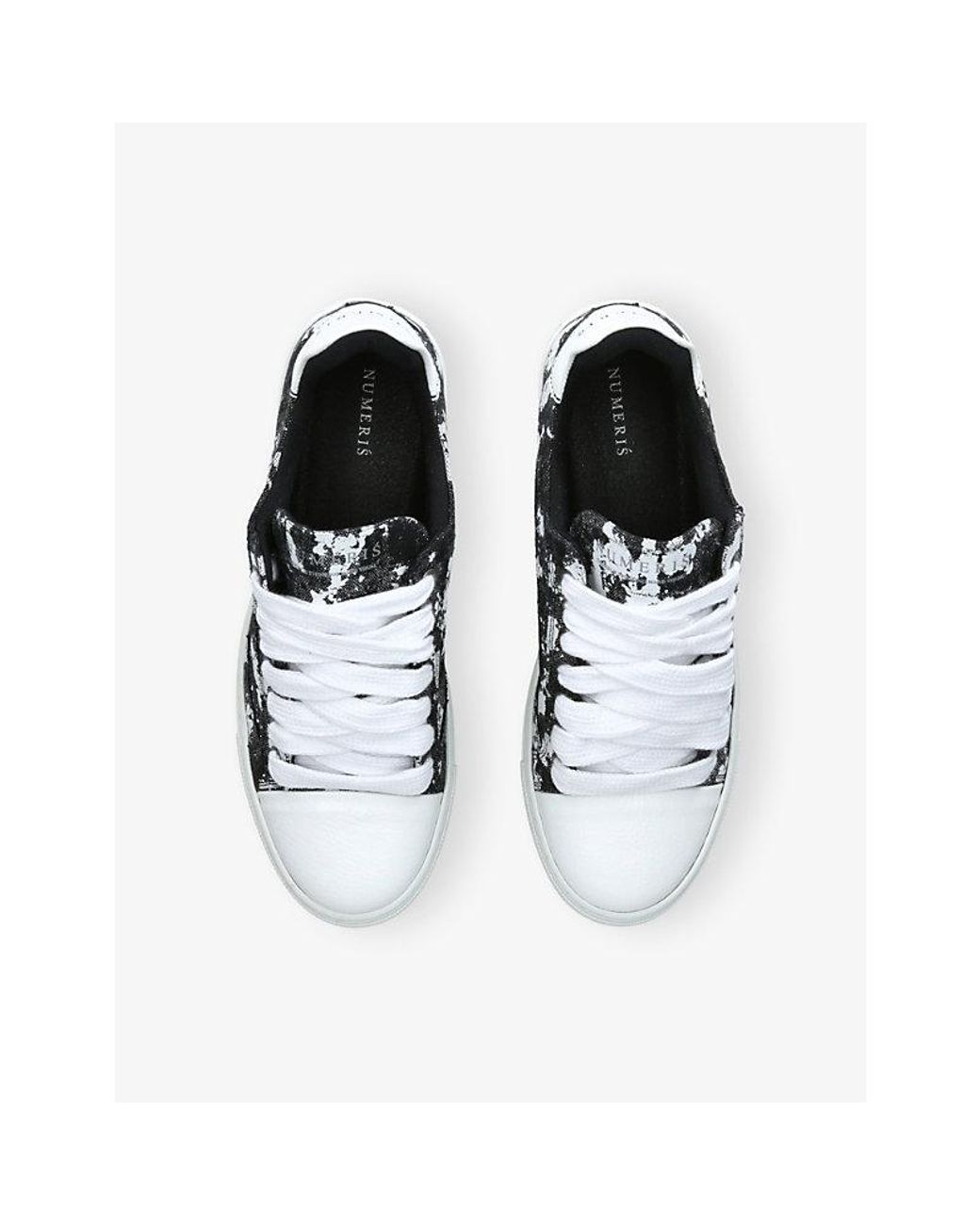 NUMERIS White Atelier Canvas Trainers for men