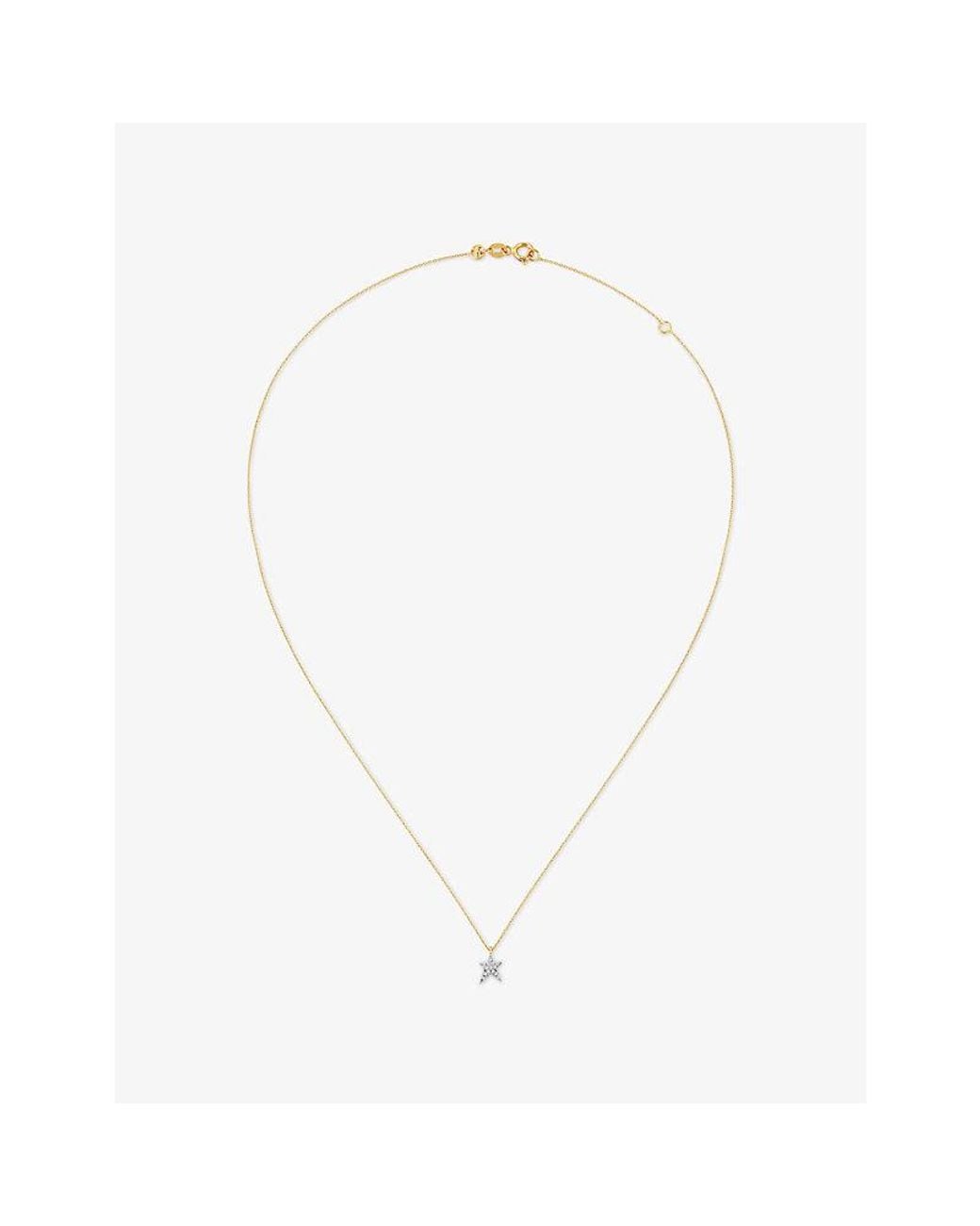 Kismet by Milka White Starstruck Mini 0.05Ct Diamond Pendant Necklace