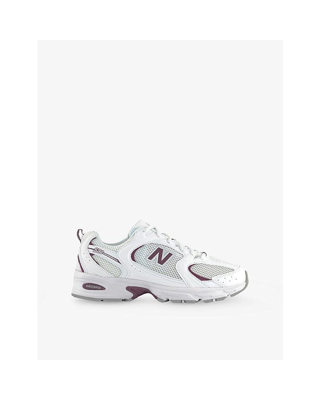 New Balance White Mr530 Leather And Mesh Low-Top Trainers for men