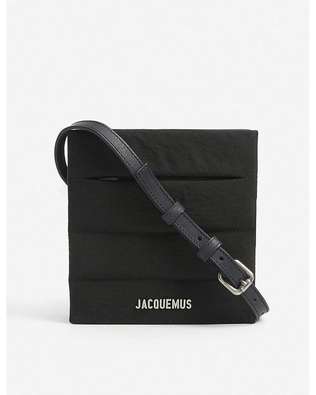Jacquemus Le Carre Leather Cross-body Bag in Black for Men | Lyst