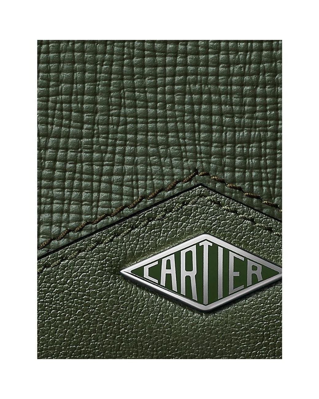 Cartier Green Losange 4Cc Leather Wallet
