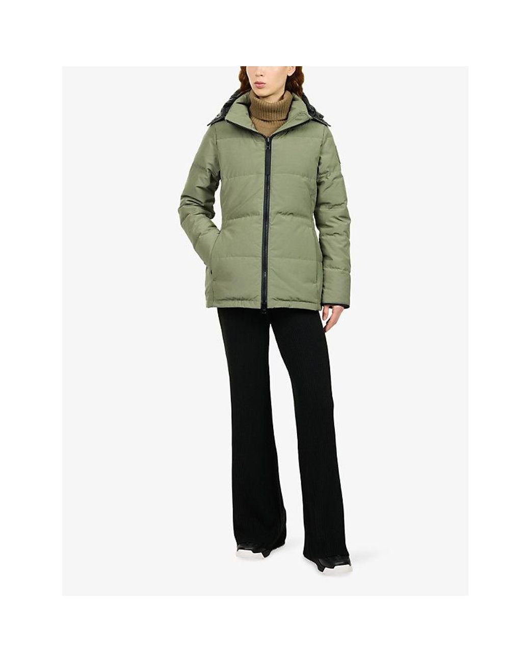 Canada Goose Green Chelsea Tonal Disc Down Parka