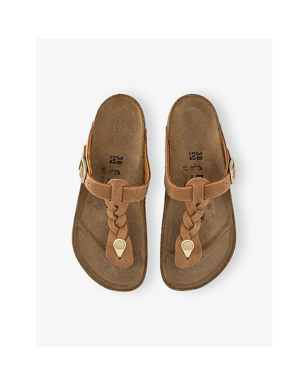 Birkenstock Brown Toe-Post Suede Sandals