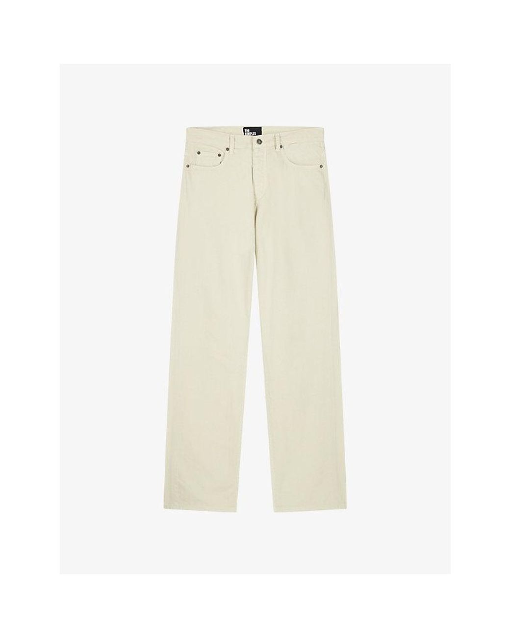 The Kooples Natural Straight-Leg Mid-Rise Denim Jeans for men