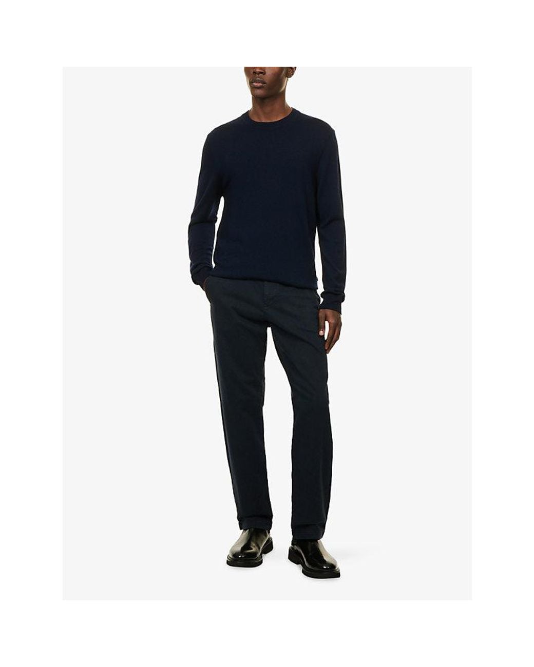NN07 Blue Ted Crew-Neck Wool Jumper for men