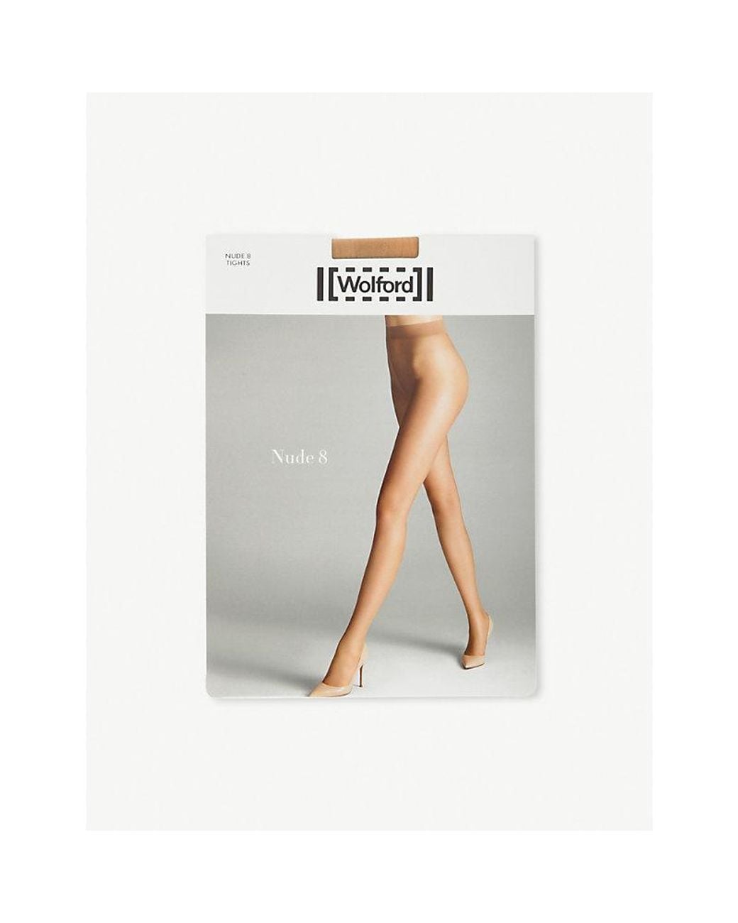 Wolford White Nude 8 Tights