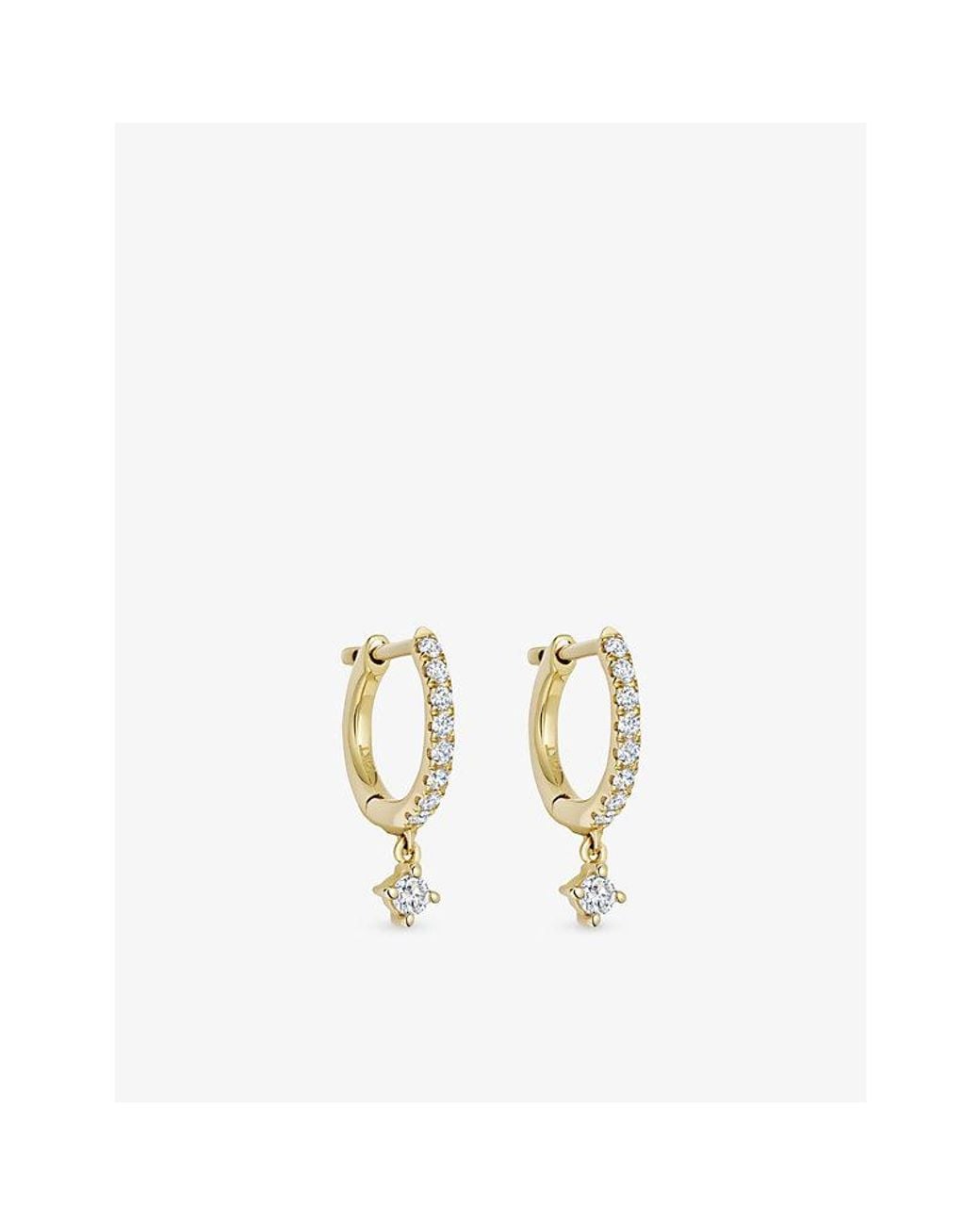Astley Clarke Metallic Interstellar 14Ct- And 0.19Ct Lab-Grown Diamond Drop Earrings