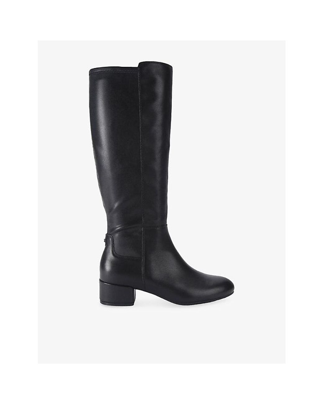 Carvela Kurt Geiger Black Gaia Leather Knee-High Boots