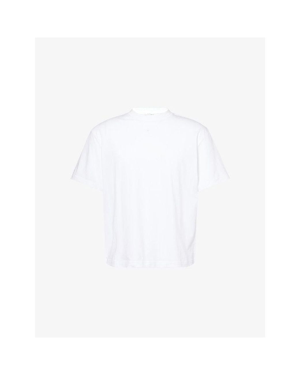 The Row White Madoc Crewneck Cotton T-Shirt for men