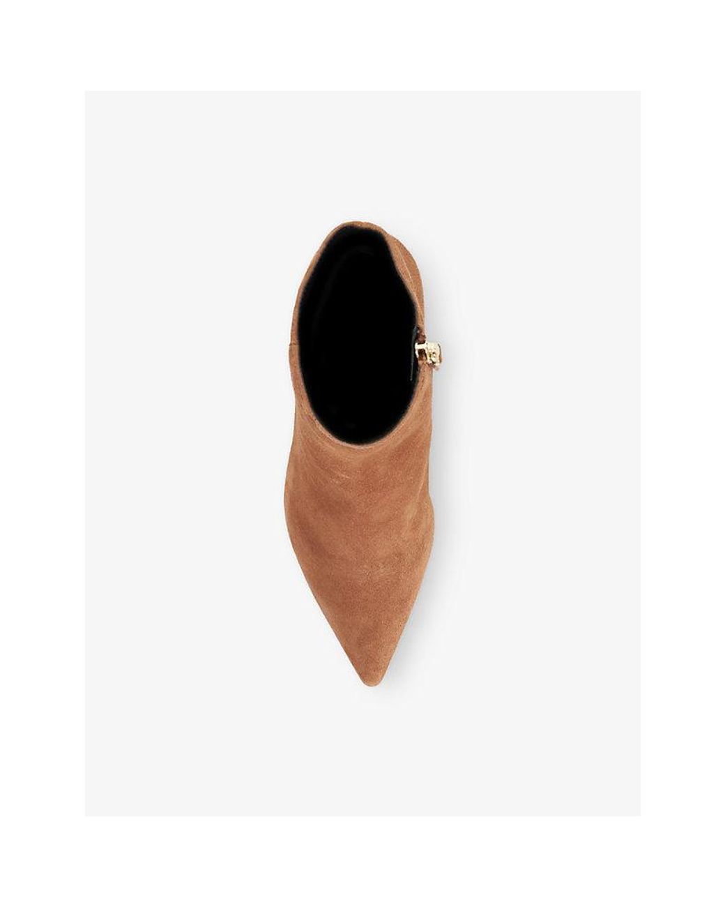 Dune Brown Obsessively Suede Heeled Ankle Boots