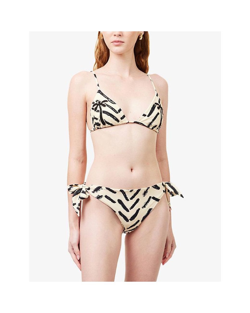 Johanna Ortiz White Vintage Existentialism Bikini Bottoms