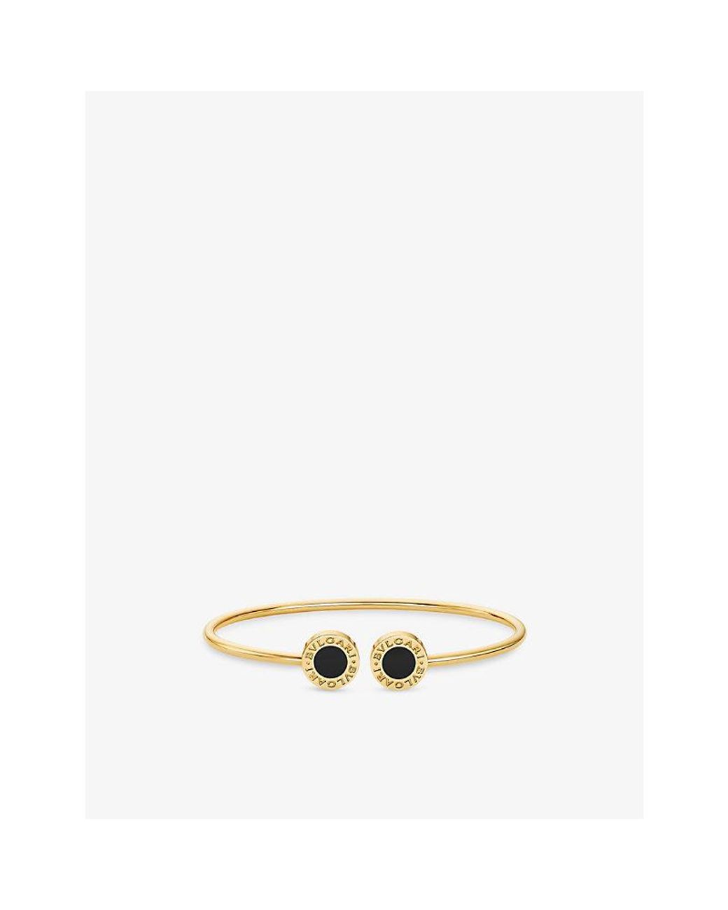 BVLGARI Metallic 18Ct- And Onyx Bracelet