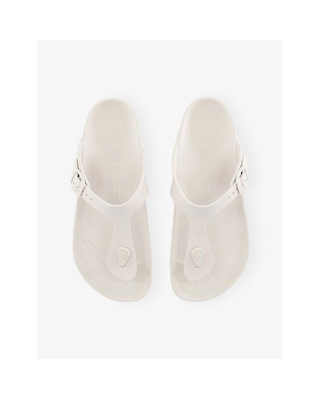 Birkenstock White Gizeh Eva Sandals