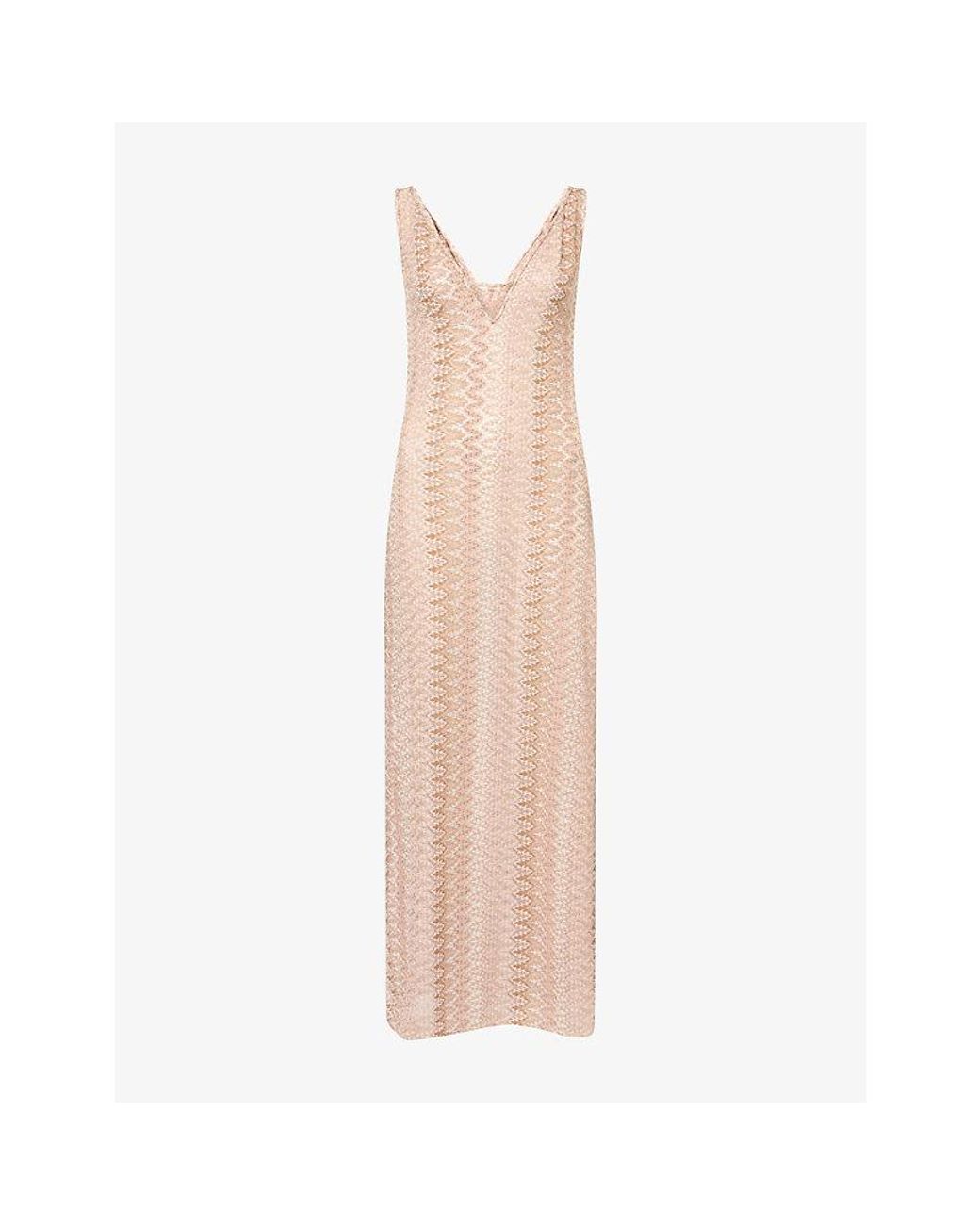 Cheap Monday Multicolor Sayulita V-Neck Knitted Maxi Dress