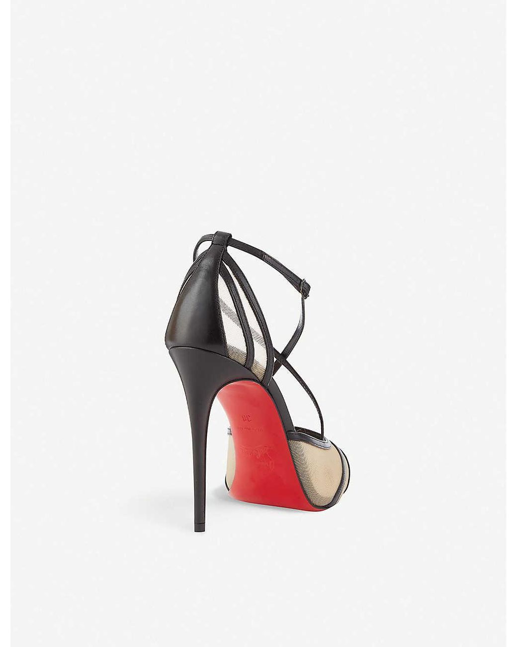 Christian Louboutin Theodorella 100 Kid rete in Black Lyst