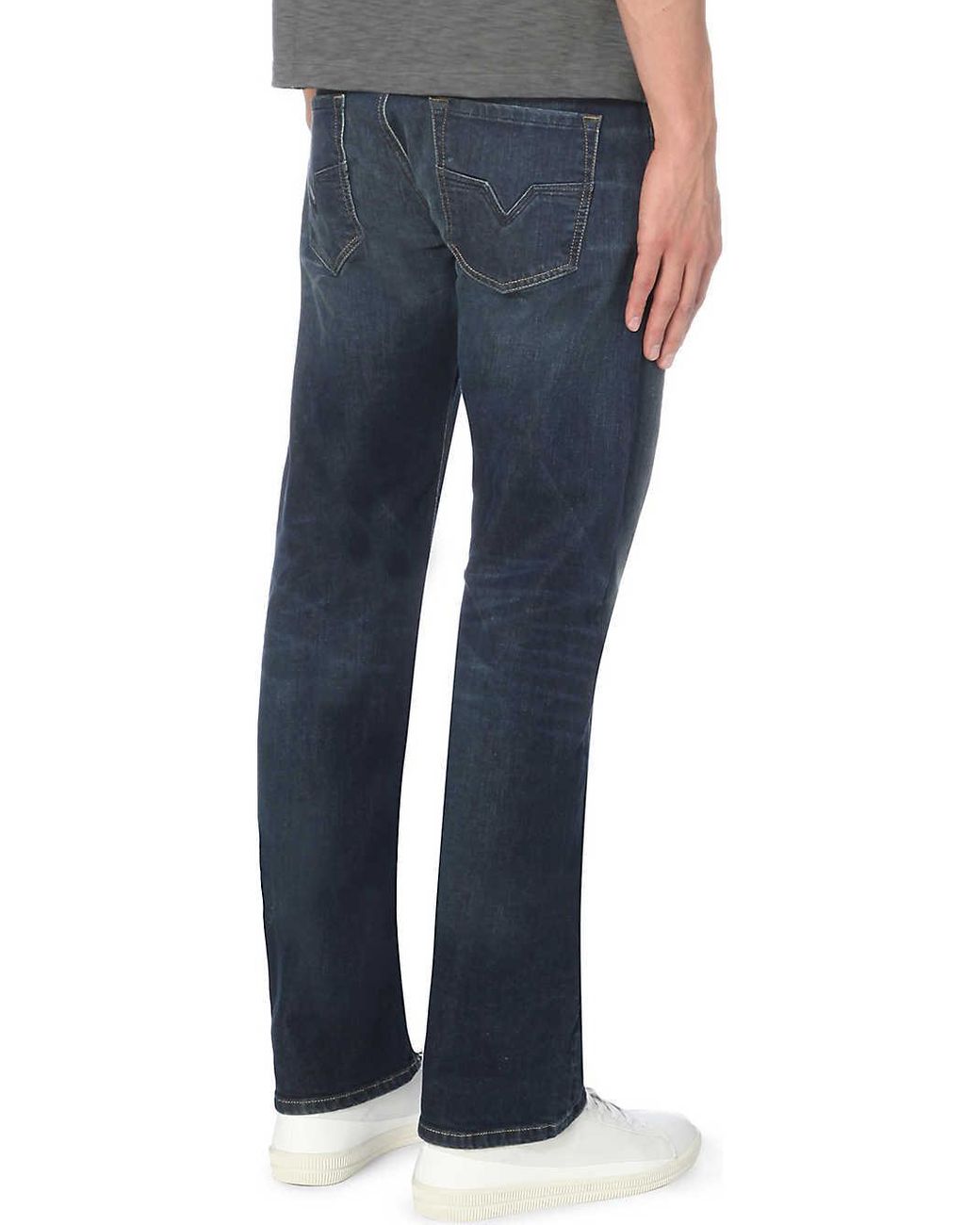DIESEL Men's Blue Larkee 0853r Straight Jeans for Men | Lyst Canada