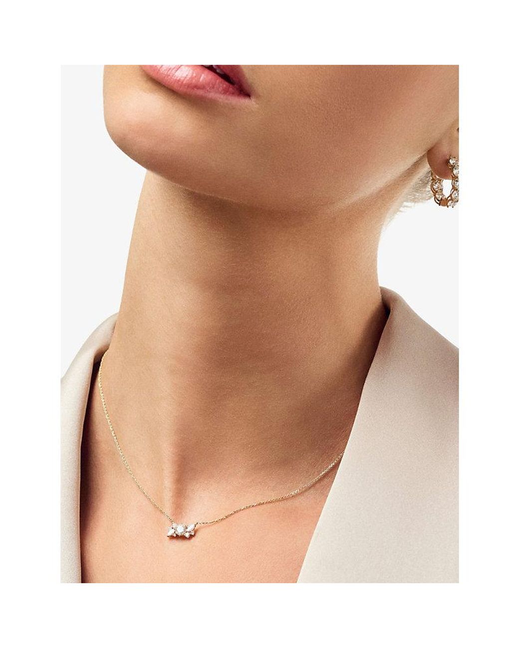 Sif Jakobs Metallic Lovere 14Ct- And 0.58Ct Lab Grown Diamond Necklace