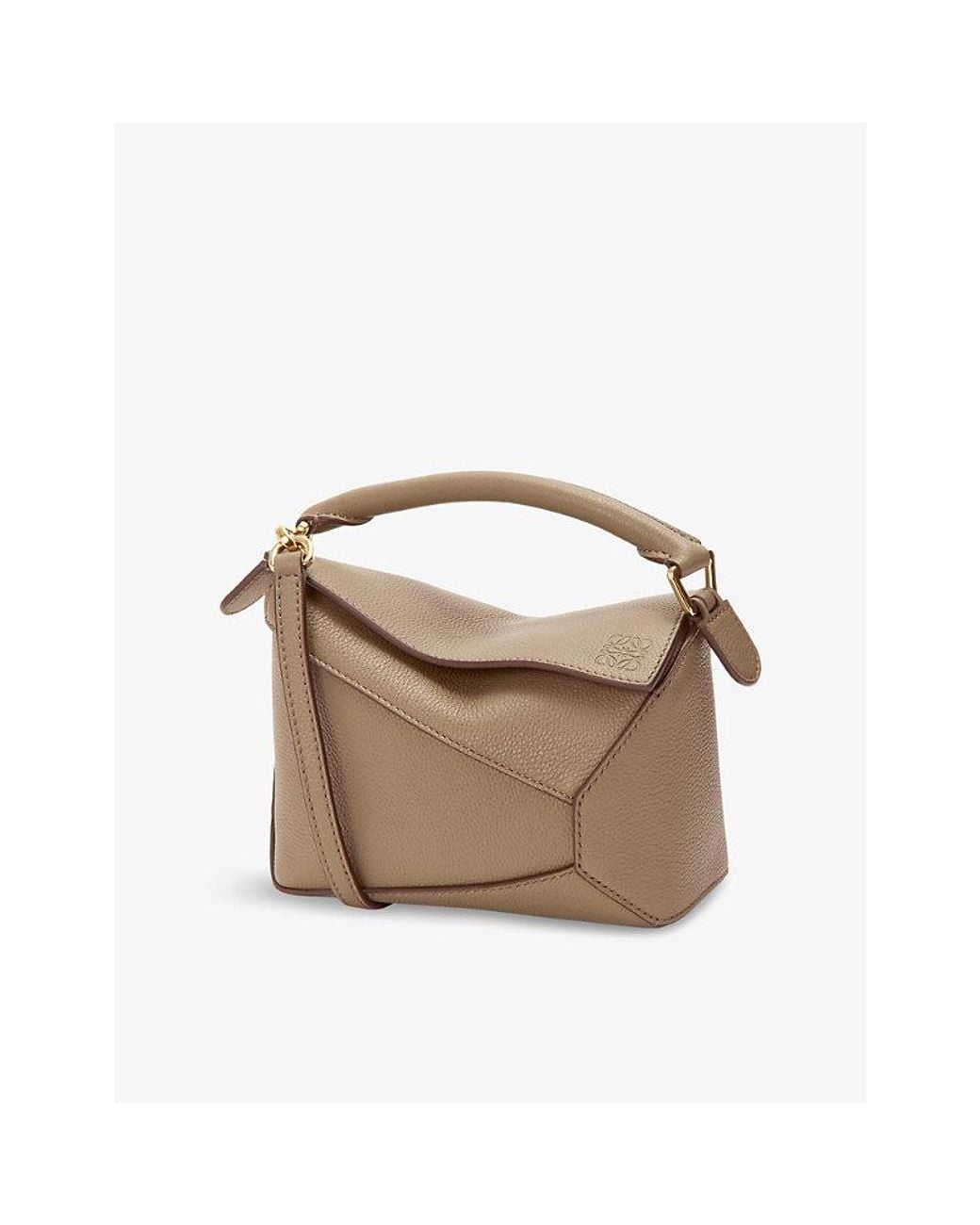 Loewe Brown Puzzle Edge Mini Leather Cross-Body Bag