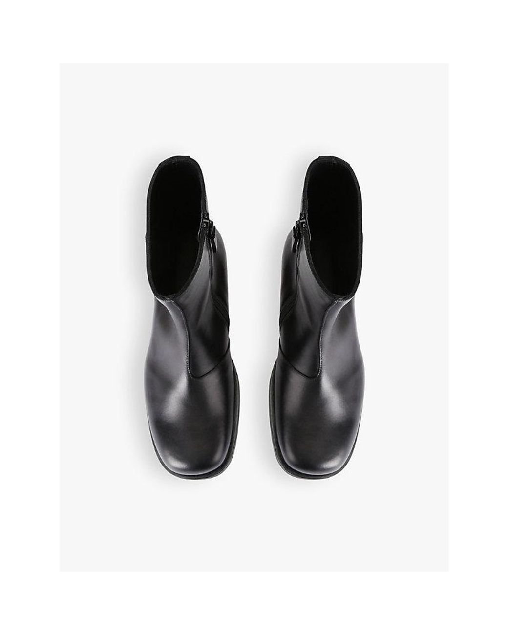 Our Legacy Black Camion Leather Ankle Boots for men
