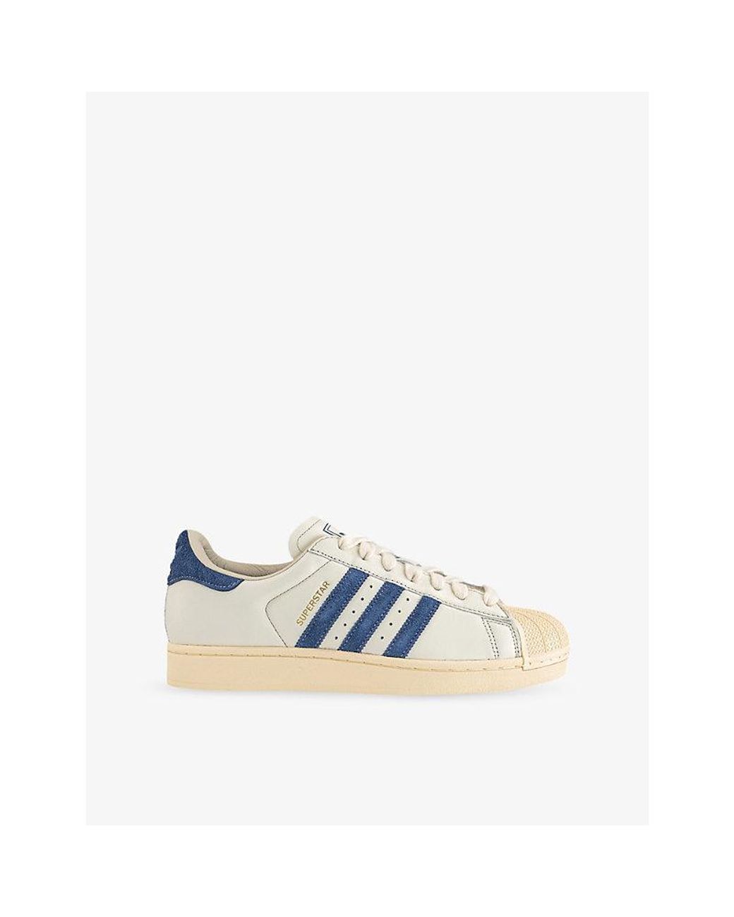 Adidas Blue Superstar Ii Leather Trainers for men
