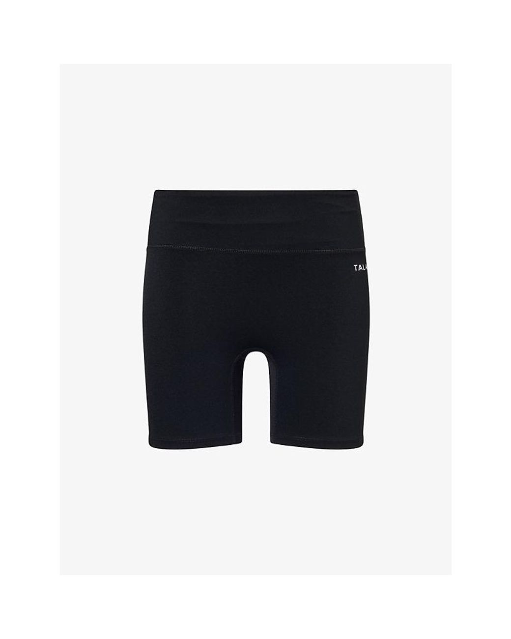 WE Are Tala Blue Skinluxe Contrast-Piping Workout Shorts